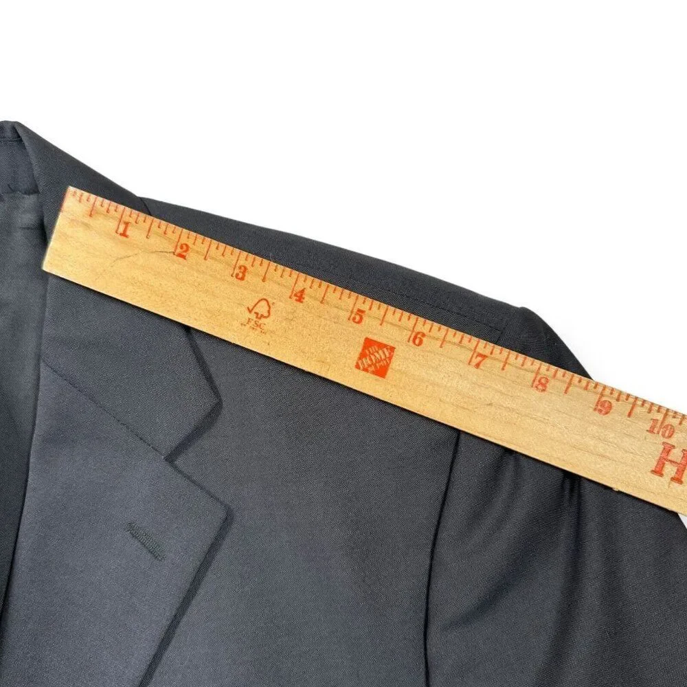 Dolce & Gabbana Black Suit Coat Blazer Virgin Wool Italian Size 56‎ US 46 3XL